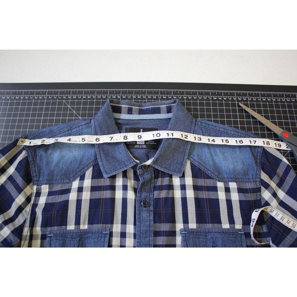 Jeans by Buffalo /Men's (Size M) casual dress button up shirt. Denim with cotton - Picture 5 of 16